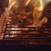 モモガッパ - 料理写真:かっぱ肉の炎焼き！燃えてます！