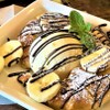 dai-tu - 料理写真:溶かしチョコバナナのクロワッサンフレンチトースト☆夜カフェにもオススメ