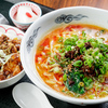 黒龍天神樓 - メイン写真:ランチタイムメニュー 大人気セット、担々麺+油かす入り麻婆豆腐丼+杏仁豆腐