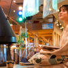 おふろcafe utatane - 内観写真:暖炉ラウンジ