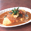 ティファニィ - 料理写真:2016夏期限定「元祖オムライス　 ホタテ貝柱と夏野菜のトマトカレーソース」