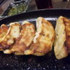 元祖博多麺もつ屋 - 料理写真:鉄板あつあつギョーザ！！目の前で焼くので美味しさUP！