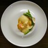 シャンペトル - 料理写真:ポロネギのフラン　駿河湾産アカザエビとそのソースで