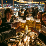 【池袋 ビアガーデン】飲み放題・屋上で夜景がキレイで予約可能で手ぶらでBBQ可能なビアガーデン