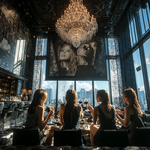 目黒忘年会大人数で利用できるおしゃれで設備充実なお店！プロジェクタ、マイク完備で盛り上がる！