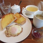 その１、仙台市営地下鉄沿線でモーニングセット