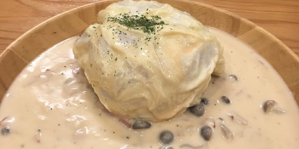 白い卵のふわふわオムライス Bon Tune 食べログワンコインランチ