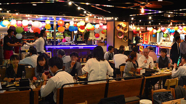 横浜モアーズ 食べ放題bbqビアガーデン Yokohama More S q Beer Garden 旧店名 アロハテーブル ハワイアン ビアガーデン 横浜 ビアガーデン ネット予約可 食べログ