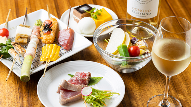 串カツとワイン 揚八 東急プラザ銀座店 A Ge Ha 銀座 串揚げ 串かつ 食べログ