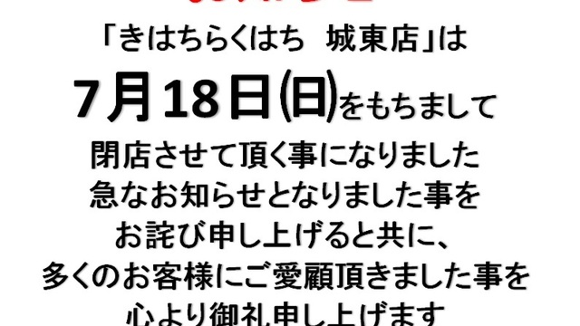 閉店 きはちらくはち 城東店 運動公園前 居酒屋 食べログ