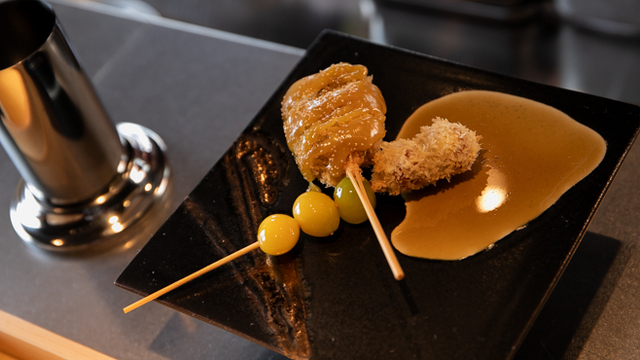 Kushiage Hayashi - Kushida Shrine/Kushi-age (Deep-fried skewers