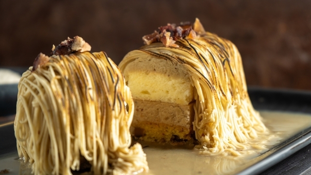 [Van]モンブランeGershwin Waguri Mont Blanc Senmon Ten Kurin - Osu Kannon/Cake | Tabelog