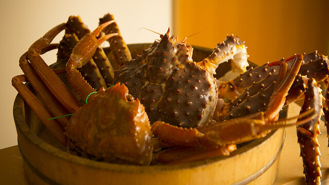 活け蟹と海栗 カニジェンヌ 大江橋 かに 食べログ