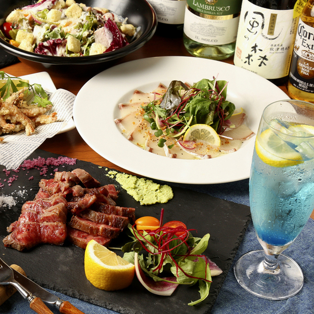 海鮮 肉 鉄板 バル Okiumiya