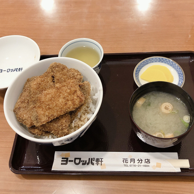 ヨーロッパ軒 花月分店 福大前西福井 かつ丼 かつ重 食べログ