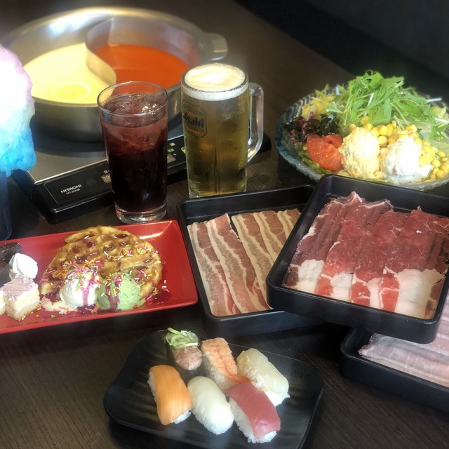 時間無制限 しゃぶしゃぶ食べ放題 平日ランチ限定コース 小学生 990円 しゃぶしゃぶおかわりくん 赤堀 しゃぶしゃぶ 食べログ