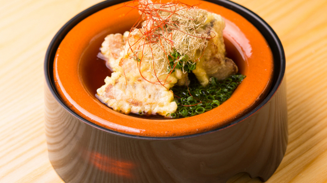 肉割烹 幹の弐 - 料理写真:角煮の天婦羅とろろ昆布のせ