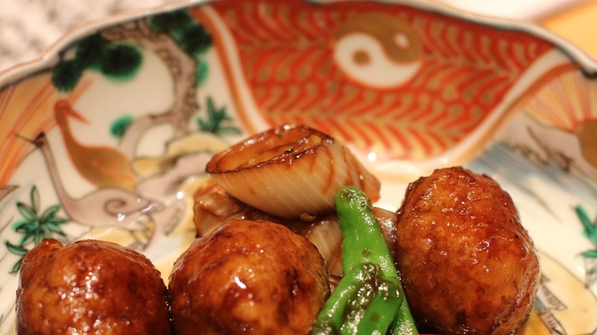 なにわ料理 有 - 料理写真:鴨つくね山椒焼き