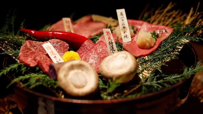 和牛懐石 但馬屋 梅田 - 料理写真:塩焼き盛り合わせ