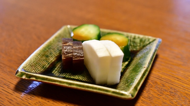 明神下 神田川 - 料理写真:【御飯・新香@300円】新香