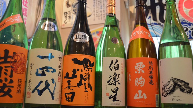 かき小屋 飛梅 - ドリンク写真:様々な美味しい日本酒があります!!!!