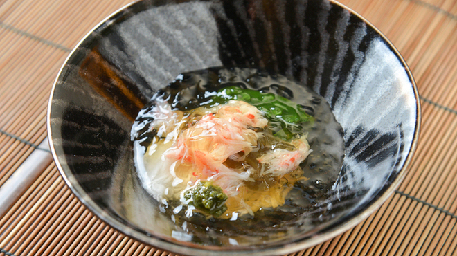 みねまつ - 料理写真:お野菜と蟹の酢の物