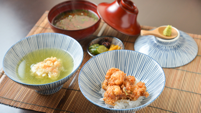 みねまつ - 料理写真:かきあげ天茶漬け、かき揚げ丼