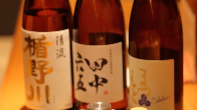 串揚げ大ひら  - ドリンク写真:日本酒各種