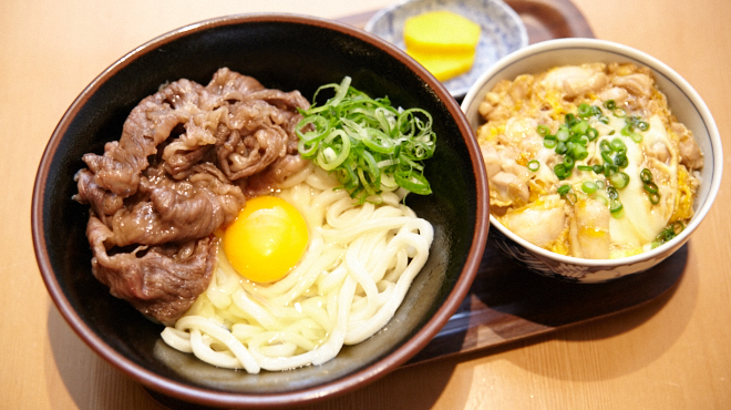 Niwakaya Chousuke - メイン写真:肉かま玉うどん&丼セット