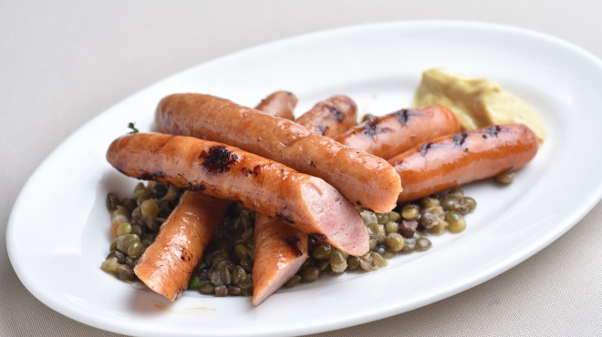 ランチャン　アヴェニュー - メイン写真:グリルドソーセージ