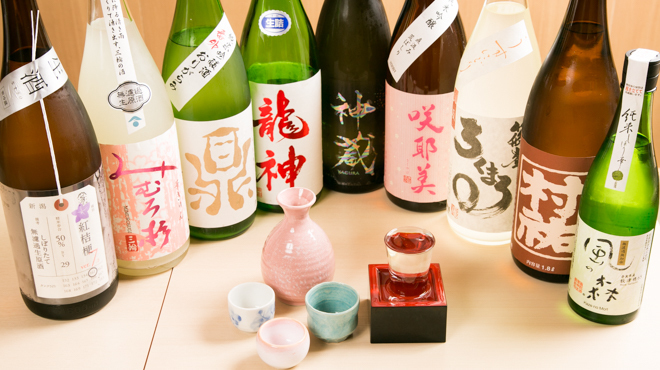 まずい魚 青柳 - メイン写真:日本酒集合