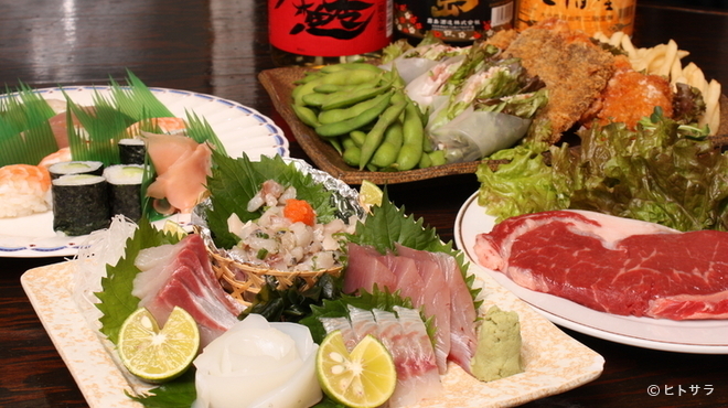 Akachouchin - 料理写真:お腹一杯！　大満足の『食べ放題飲み放題コース』