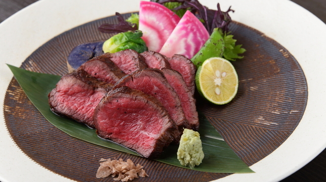 Kadoya Kasumitei - 料理写真:熟成はなが牛のステーキグリル
