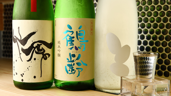 Aburi Shimizu - ドリンク写真:日本酒の集合