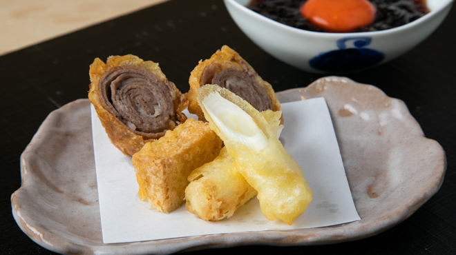 天麩羅とお蕎麦　三輪 - 料理写真:すき焼きの天婦羅