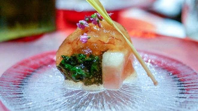 有とみ - 料理写真:☆海老と金時草の酢物