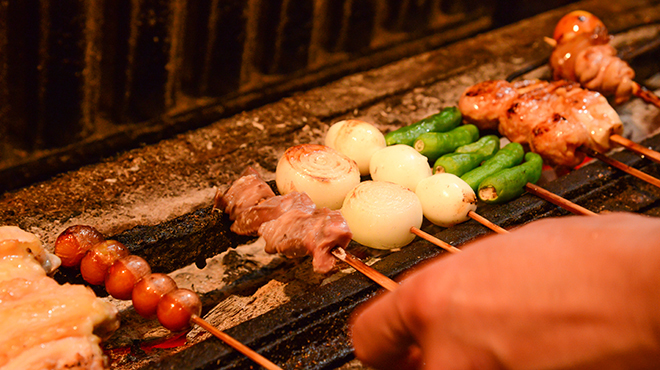 焼鳥 鳥はな - メイン写真:焼き台