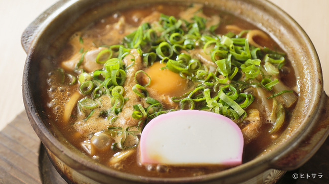 Yokohama Nakaya - 料理写真:人気メニューの青ねぎたっぷり『ねぎ玉入り味噌煮込うどん』