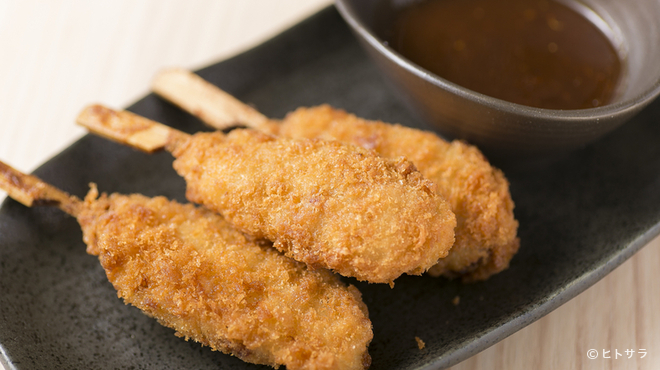 横浜なかや - 料理写真:豚ヒレの味噌串カツ