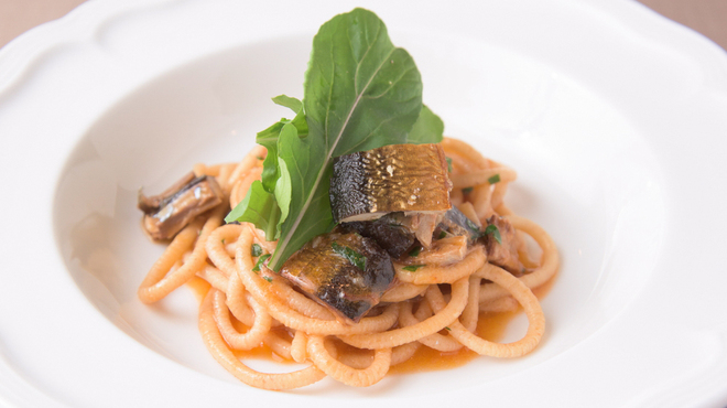 ミノリ リストランテ イタリアーノ - 料理写真:ビーゴリ燻製秋刀魚のソース