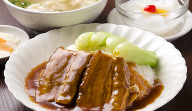 好記園 - 料理写真:ブタバラの煮込みかけご飯セット  850円
