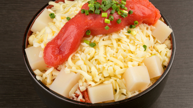 月島もんじゃ がってん - 料理写真:・明太もちチーズ１３５０円
　　定番！トッピングに海苔がおすすめ

