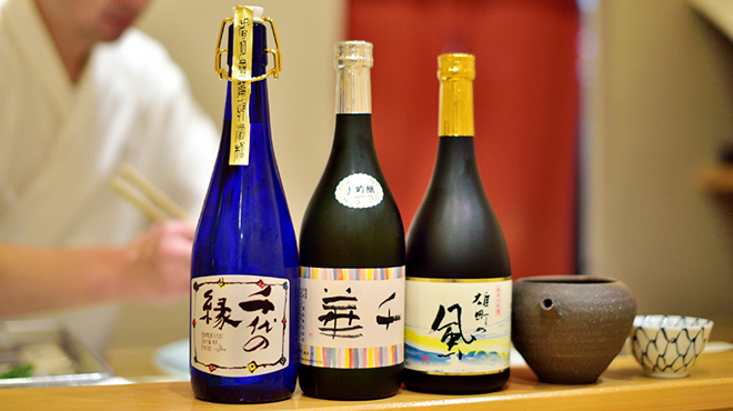 一魁 - ドリンク写真:日本酒集合