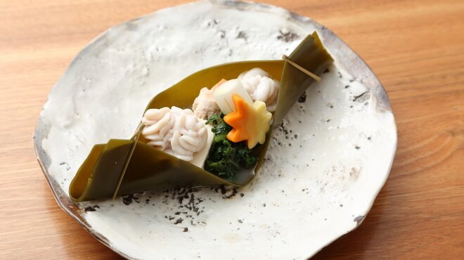 泉岳寺門前 紋屋 - 料理写真:白子昆布蒸し
