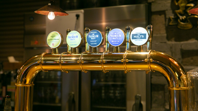 ヒロシマホップス - ドリンク写真:5連タワー