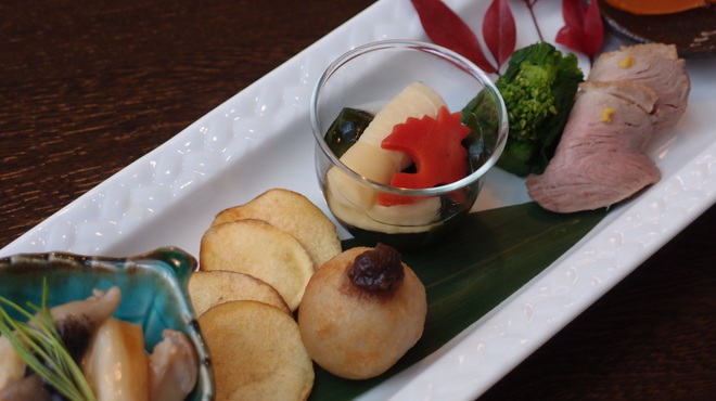 天ぷらふく西 禅と匠 - 料理写真:冬の八寸一例
