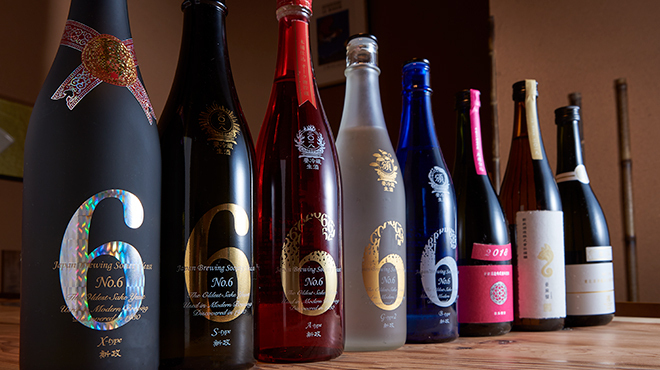 手打蕎麦 ふじや - ドリンク写真:新政集合ななめ