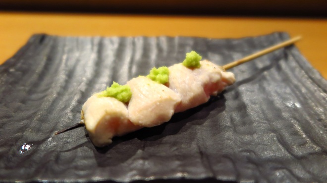 晩鶏 - 料理写真:笹身山葵♪胸っぽい肉質