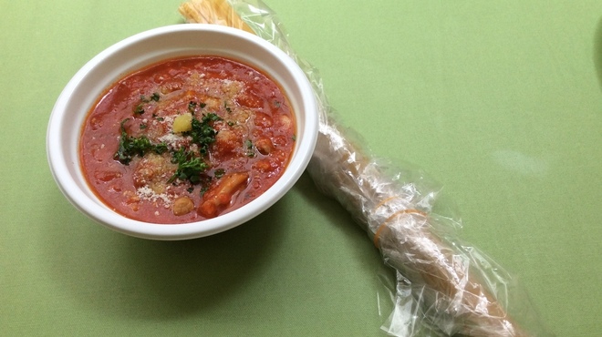ラ・クチネッラ・ディ・ヤマモト - 料理写真:日替わりパスタソース500から700円税込、希望者に乾麵つき