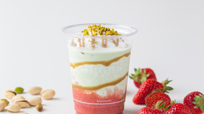 BABBI GELATERIA KYOTO - 料理写真:ノムジェラ　あまおうピスタチオ